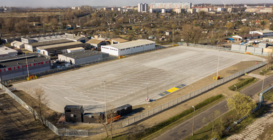 Przedsiębiorstwo Usług Portowych Rezerwa - ogrodzenie modułowe parkingu buforowego w Porcie Gdańsk